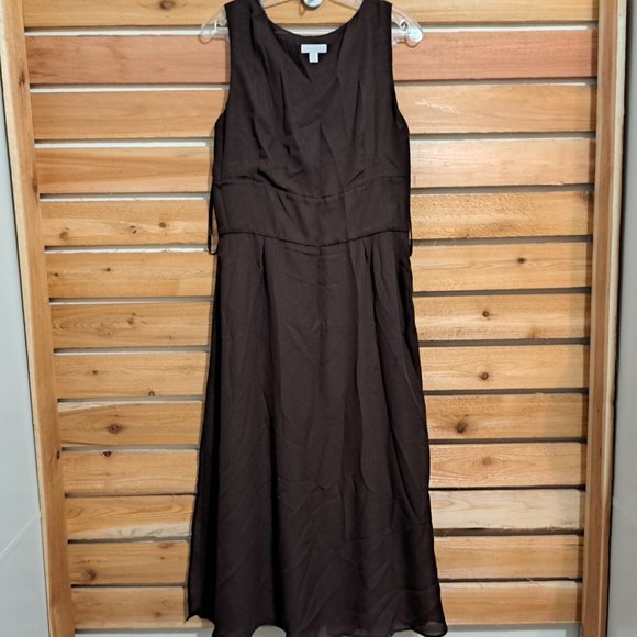 Charter Club Lined Maxi Dress Multicolor Size 14 Sleeveless Great Condition - Picture 10 of 11